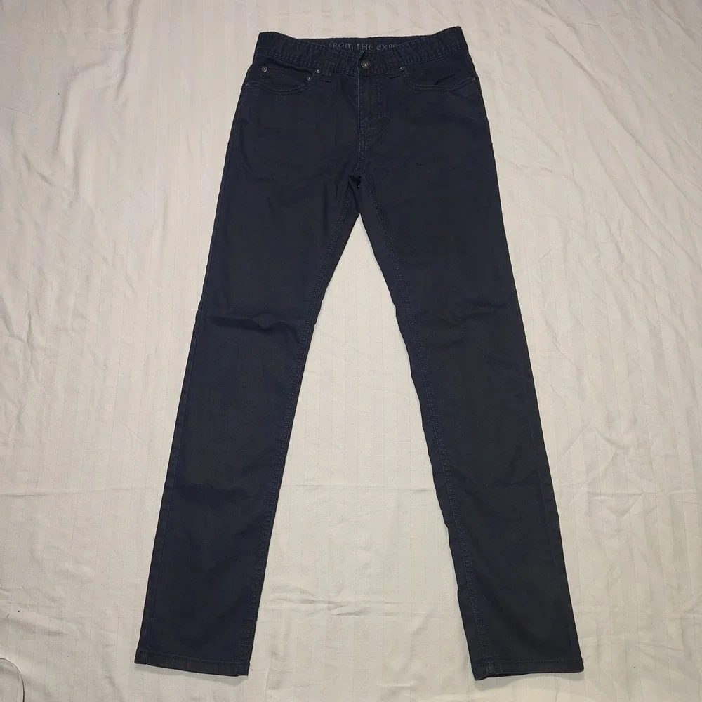 Prana Pants Mens 28x32 Dark Navy Slim Fit Bridger Performance Outdoor Casual
